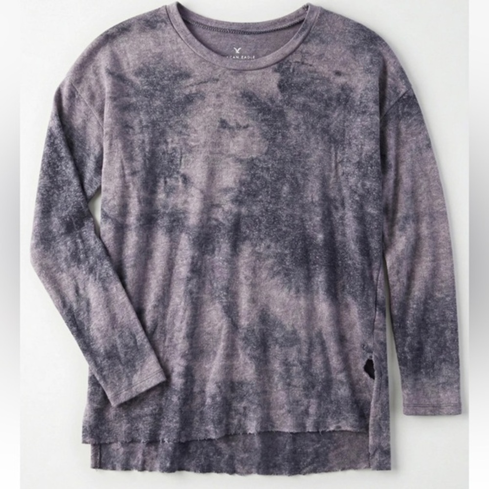 American Eagle Women’s M Purple Soft & Sexy Plush Knit Sweater